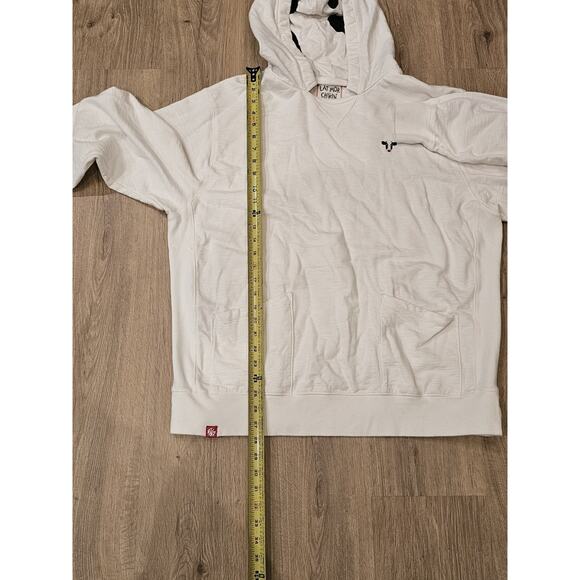 Unisex Chick-Fil-A Cow Print Hoodie Double Pocket Cream Sweatshirt Size 2XL - Picture 7 of 9